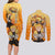 Agatsuma Zenitsu Haori Demon Slayer Couples Matching Long Sleeve Bodycon Dress and Long Sleeve Button Shirt Anime Style