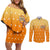 Agatsuma Zenitsu Haori Demon Slayer Couples Matching Off Shoulder Short Dress and Long Sleeve Button Shirt Anime Style