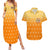 Agatsuma Zenitsu Haori Demon Slayer Couples Matching Summer Maxi Dress and Hawaiian Shirt Anime Style