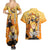 Agatsuma Zenitsu Haori Demon Slayer Couples Matching Summer Maxi Dress and Hawaiian Shirt Anime Style