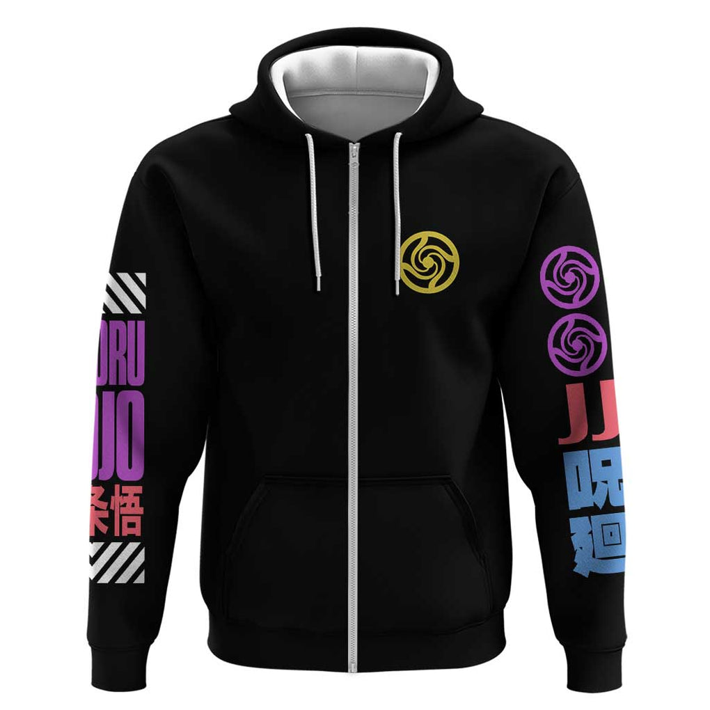 Satoru Gojo V2 Jujutsu Kaisen Zip Hoodie Anime Style