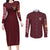 Monkey D. Luffy V2 One Piece Couples Matching Long Sleeve Bodycon Dress and Long Sleeve Button Shirt Anime Style