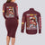 Monkey D. Luffy V2 One Piece Couples Matching Long Sleeve Bodycon Dress and Long Sleeve Button Shirt Anime Style