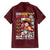 Monkey D. Luffy V2 One Piece Family Matching Off The Shoulder Long Sleeve Dress and Hawaiian Shirt Anime Style