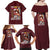 Monkey D. Luffy V2 One Piece Family Matching Off Shoulder Maxi Dress and Hawaiian Shirt Anime Style