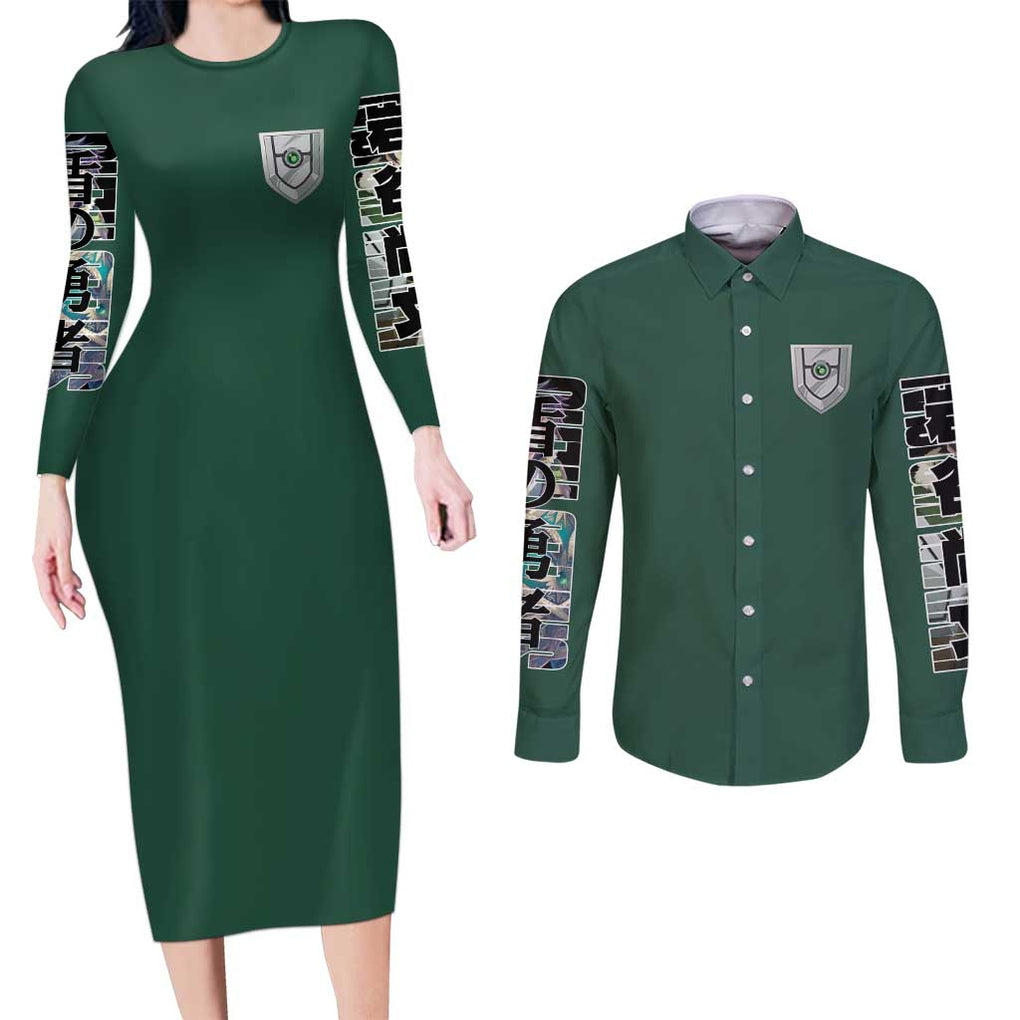 Naofumi Iwatani The Rising of the Shield Hero Couples Matching Long Sleeve Bodycon Dress and Long Sleeve Button Shirt Anime Style