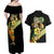 Dio Brando Jojo’s Bizarre Adventure Couples Matching Off Shoulder Maxi Dress and Hawaiian Shirt Anime Style