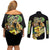 Dio Brando Jojo’s Bizarre Adventure Couples Matching Off Shoulder Short Dress and Long Sleeve Button Shirt Anime Style