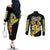 Dio Brando Jojo’s Bizarre Adventure Couples Matching Off The Shoulder Long Sleeve Dress and Long Sleeve Button Shirt Anime Style