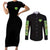 Dio Brando Jojo’s Bizarre Adventure Couples Matching Short Sleeve Bodycon Dress and Long Sleeve Button Shirt Anime Style