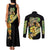 Dio Brando Jojo’s Bizarre Adventure Couples Matching Tank Maxi Dress and Long Sleeve Button Shirt Anime Style