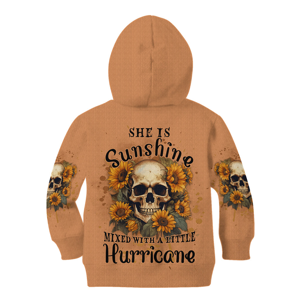 she-is-sunshine-sunflower-skull-kid-hoodie