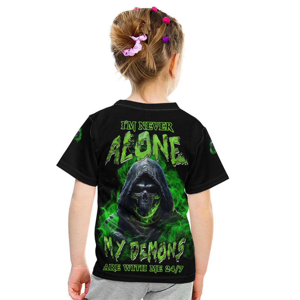 im-never-alone-my-demons-are-with-me-247-kid-t-shirt