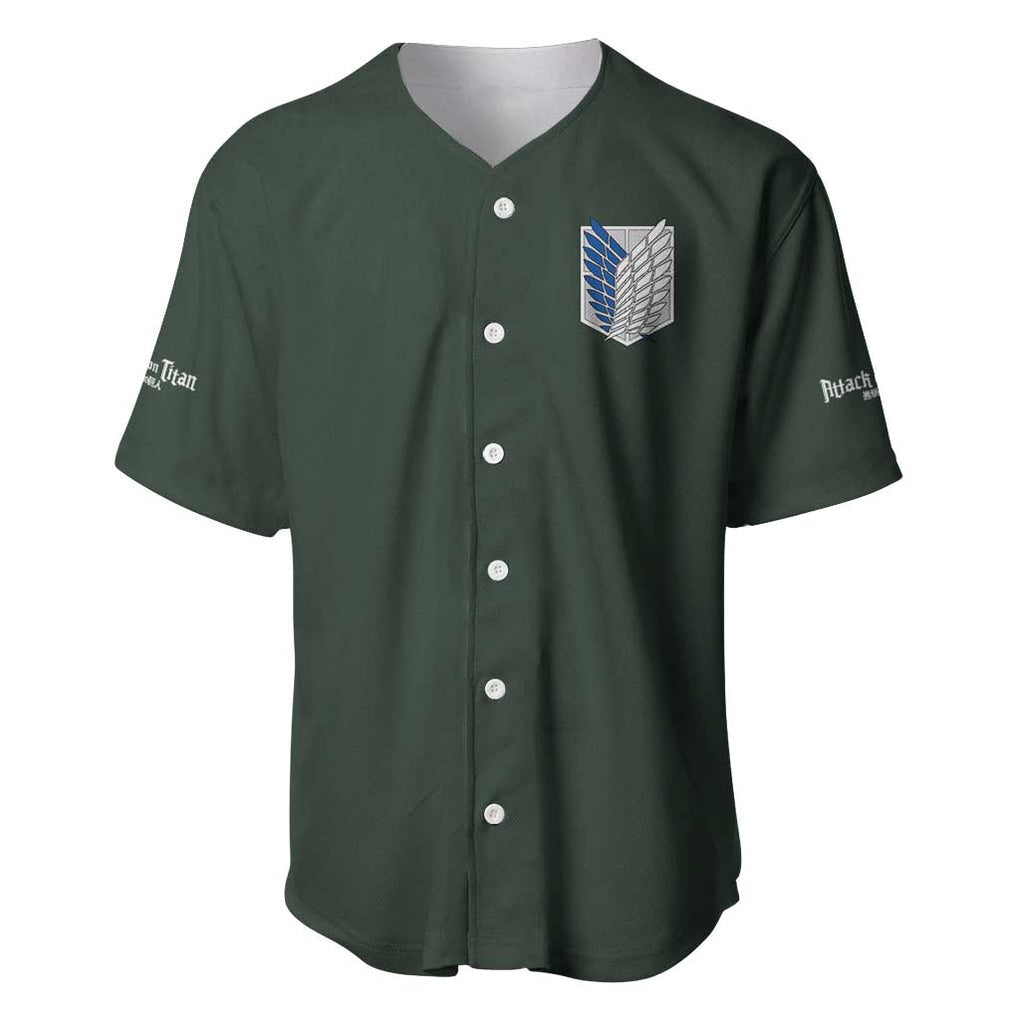 Eren Yeager - Attack on Titan Baseball Jersey Japan Anime Style