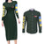 Yusuke Urameshi V3 Yuyu Hakusho Couples Matching Long Sleeve Bodycon Dress and Long Sleeve Button Shirt Anime Style