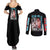 Souichi Junji Ito Collection Couples Matching Summer Maxi Dress and Long Sleeve Button Shirt Anime Style