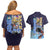 Jinbe V2 One Piece Couples Matching Off Shoulder Short Dress and Hawaiian Shirt Anime Style