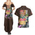 Usopp V2 One Piece Couples Matching Summer Maxi Dress and Hawaiian Shirt Anime Style