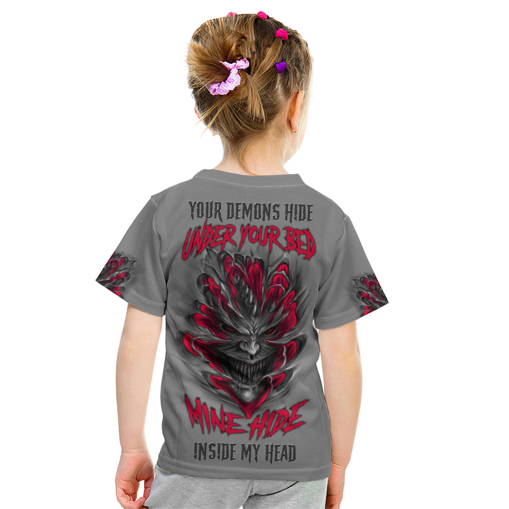 your-demons-hide-under-your-bed-kid-t-shirt