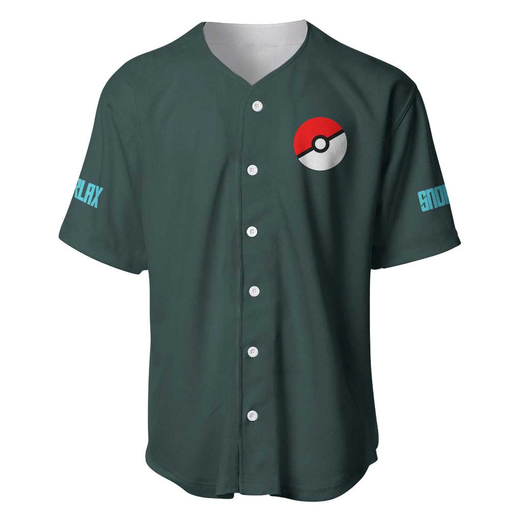 Gigantamax Snorlax Poke Baseball Jersey Japan Anime Style