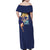 Kohaku Dr. Stone Family Matching Off Shoulder Maxi Dress and Hawaiian Shirt Japan Anime Style