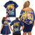 Kohaku Dr. Stone Family Matching Off Shoulder Short Dress and Hawaiian Shirt Japan Anime Style