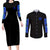 Blue Lock Couples Matching Long Sleeve Bodycon Dress and Long Sleeve Button Shirt Japan Anime Style