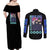 Blue Lock Couples Matching Off Shoulder Maxi Dress and Long Sleeve Button Shirt Japan Anime Style