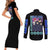 Blue Lock Couples Matching Short Sleeve Bodycon Dress and Long Sleeve Button Shirt Japan Anime Style