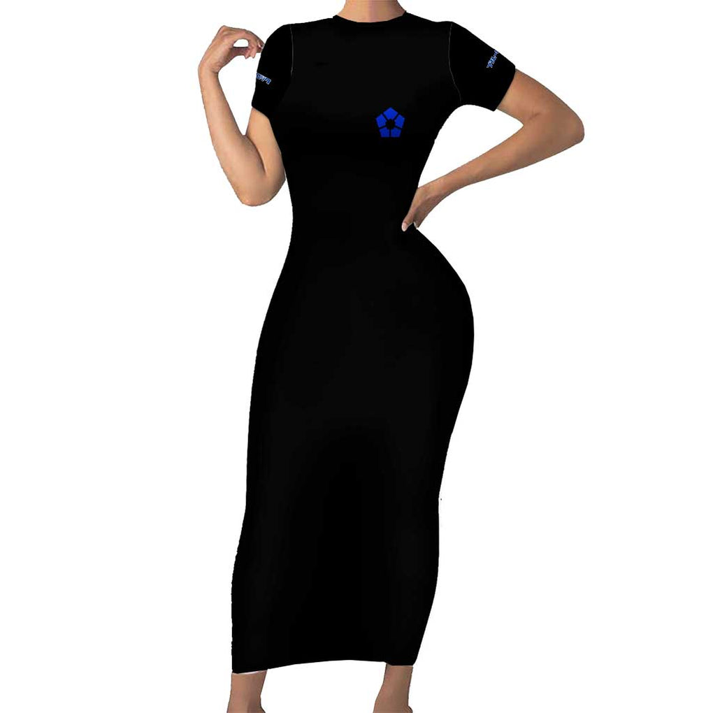 Blue Lock Short Sleeve Bodycon Dress Japan Anime Style