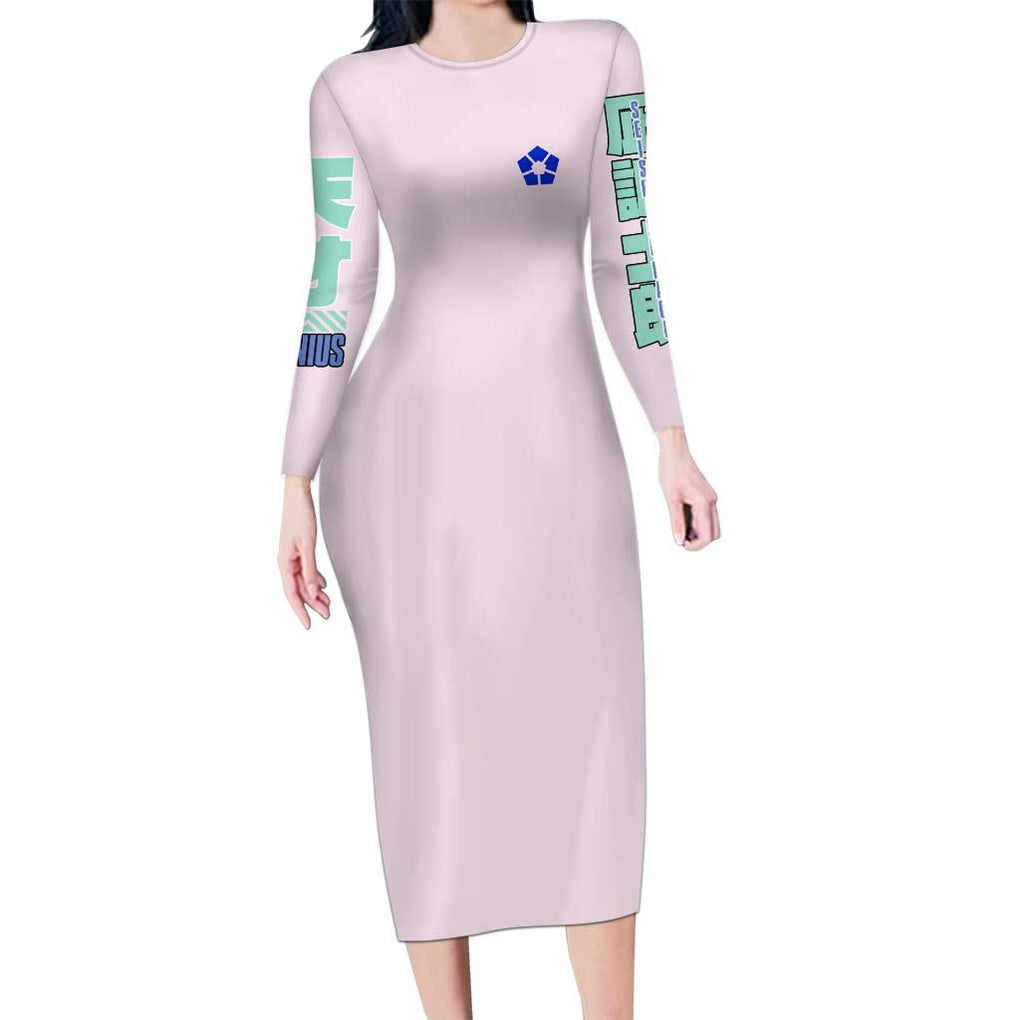 Seishiro Nagi Blue Lock Long Sleeve Bodycon Dress Japan Anime Style