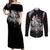 Dark Schneider Basrard Couples Matching Off Shoulder Maxi Dress and Long Sleeve Button Shirt Anime Style