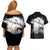 Dark Schneider Basrard Couples Matching Off Shoulder Short Dress and Hawaiian Shirt Anime Style