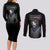 Feitan Portor Hunter X Hunter Couples Matching Long Sleeve Bodycon Dress and Long Sleeve Button Shirt Anime Style