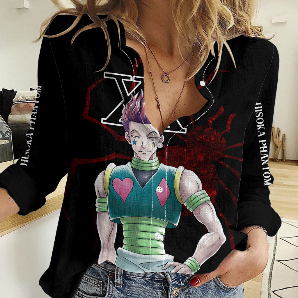 Hisoka Phantom Troupe Hunter X Hunter Women Casual Shirt Anime Style