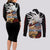 Dark Schneider Basrard Couples Matching Long Sleeve Bodycon Dress and Long Sleeve Button Shirt Anime Style