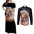 Dark Schneider Basrard Couples Matching Off Shoulder Maxi Dress and Long Sleeve Button Shirt Anime Style