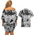 Yor Forger Spy X Family Couples Matching Off Shoulder Short Dress and Hawaiian Shirt Manga Mix Anime Style