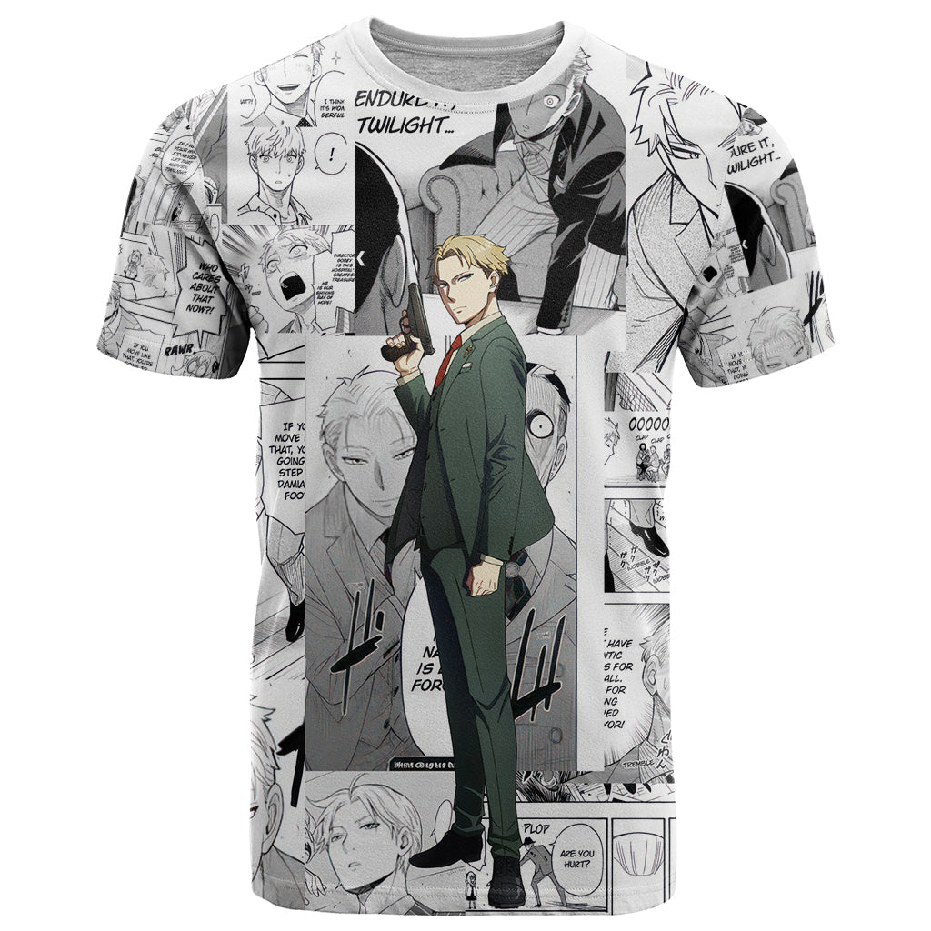 Loid Forger Spy X Family T Shirt Manga Mix Anime Style