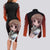 Kazumi Yoshida - Shakugan no Shana Couples Matching Long Sleeve Bodycon Dress and Long Sleeve Button Shirt Anime Style