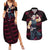 Tengen Uzui - Demon Slayer Couples Matching Summer Maxi Dress and Hawaiian Shirt Anime Style