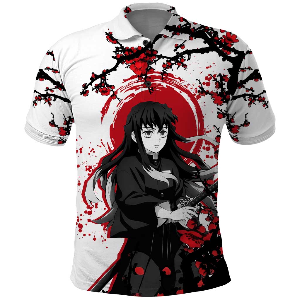 Muichiro Tokito - Demon Slayer Polo Shirt Anime Japan Style