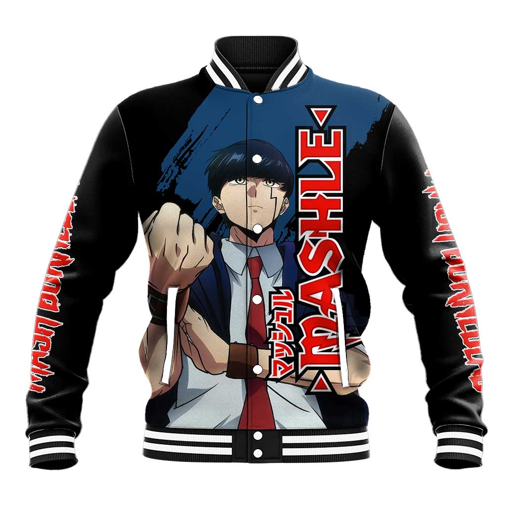 Mash Burnedead - Magic And Muscles Baseball Jacket Anime Style