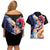 Dot Barrett - Magic And Muscles Couples Matching Off Shoulder Short Dress and Hawaiian Shirt Anime Style