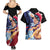 Dot Barrett - Magic And Muscles Couples Matching Summer Maxi Dress and Hawaiian Shirt Anime Style