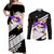 Fat Majin Buu - Dragon Ball Couples Matching Off Shoulder Maxi Dress and Long Sleeve Button Shirt Anime Style