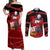 Jiren - Dragon Ball Couples Matching Off Shoulder Maxi Dress and Long Sleeve Button Shirt Anime Style