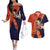 Gohan - Dragon Ball Couples Matching Off The Shoulder Long Sleeve Dress and Hawaiian Shirt Anime Style