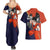 Gohan - Dragon Ball Couples Matching Summer Maxi Dress and Hawaiian Shirt Anime Style