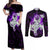 Frieza - Dragon Ball Couples Matching Off Shoulder Maxi Dress and Long Sleeve Button Shirt Anime Style